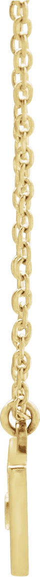 14K Gold Heart Envelope Necklace - Yellow Gold - view 2