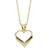 14K Gold Heart Necklace II