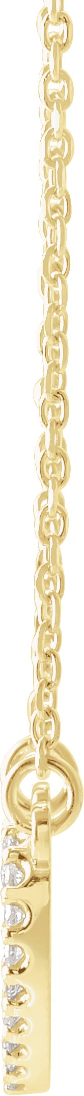 14K Gold Heart Necklace - Yellow Gold - view 4