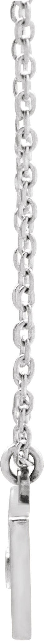 Platinum Heart Envelope Necklace - view 2