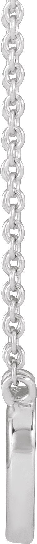 Platinum Heart Necklace – 9.18x8.9mm - view 2