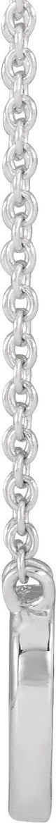 Platinum Heart Necklace – 9.18x8.9mm - view 2