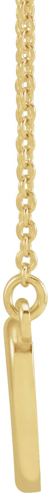 14K Gold Heart Necklace – 10.8x10mm - Yellow Gold - view 2