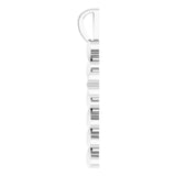 Platinum Heart Cross Necklace or Pendant - view 3