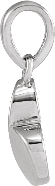 Platinum Heart Necklace or Pendant - view 2