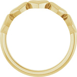 14K Gold Heart Ring X - Yellow Gold - view 2