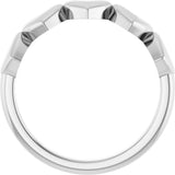 Platinum Heart Ring VIII - view 2