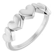 Platinum Heart Ring VIII