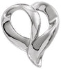 14K Gold Heart Pendant – 18x16mm