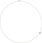 Platinum Sideways Off-Center Heart Necklace