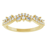 14K Gold Marquise Lab-Grown Diamond Anniversary Band - 1/3 CTW - Yellow Gold - view 3