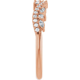 14K Gold Marquise Lab-Grown Diamond Anniversary Band - 1/3 CTW - Rose Gold - view 4