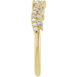 14K Gold Marquise Natural Diamond Anniversary Band - 1/3 CTW - Yellow Gold - view 4