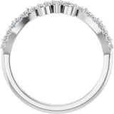 Platinum Marquise Lab-Grown Diamond Anniversary Band - 1/3 CTW - view 2