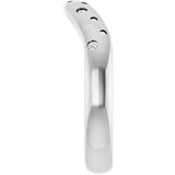 14K Gold Round Lab-Grown Diamond Contour Band - 08 CTW - White Gold - view 4