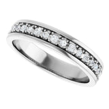 Platinum Square Lab-Grown Diamond Accented Band - 3/8-7/8 CTW - view 5
