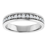 Platinum Square Lab-Grown Diamond Accented Band - 3/8-7/8 CTW - view 3