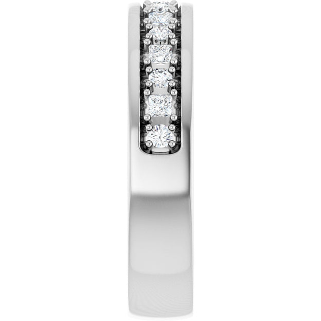 Platinum Square Lab-Grown Diamond Accented Band - 3/8-7/8 CTW - view 4