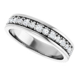 Platinum Square Lab-Grown Diamond Accented Band - 3/8-7/8 CTW - view 5