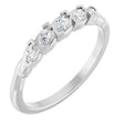 Platinum Marquise Natural Diamond Anniversary Band - 1/4 CTW