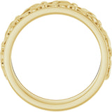 14K Gold Round Lab-Grown Diamond Accented Band - 1/4 CTW - Yellow Gold - view 7