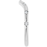 Platinum Round Lab-Grown Diamond Contour Band - 05 CTW - view 4