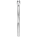 14K Gold Round Lab-Grown Diamond Anniversary Band - 1/6-1/3 CTW - White Gold - view 4