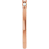 14K Gold Round Lab-Grown Diamond Anniversary Band - 1/6-1/3 CTW - Rose Gold - view 5