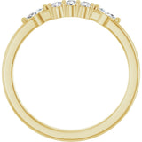 14K Gold Round Lab-Grown Diamond Anniversary Band - 1/6-1/3 CTW - Yellow Gold - view 2