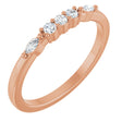 14K Gold Round Lab-Grown Diamond Anniversary Band - 1/6-1/3 CTW - Rose Gold