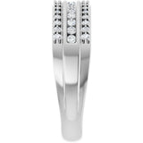 Platinum Round Lab-Grown Diamond Anniversary Band - 1/2 CTW - view 4