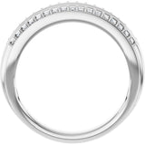 Platinum Round Lab-Grown Diamond Anniversary Band - 1/2 CTW - view 2