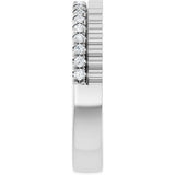 Platinum Round Lab-Grown Diamond Anniversary Band - 1/4-1/3 CTW - view 4