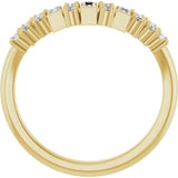 14K Gold Straight Baguette Lab-Grown Diamond Contour Band - 1/3 CTW - Yellow Gold - view 2