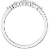 14K Gold Round Lab-Grown Diamond Anniversary Band - 1/6-1/3 CTW - White Gold - view 2