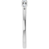 14K Gold Round Lab-Grown Diamond Anniversary Band - 1/6-1/3 CTW - White Gold - view 4