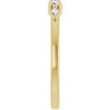 14K Gold Round Lab-Grown Diamond Anniversary Band - 1/6-1/3 CTW - Yellow Gold - view 4