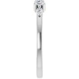 Platinum Round Lab-Grown Diamond Anniversary Band - 1/6-1/3 CTW - view 4