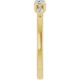 14K Gold Round Lab-Grown Diamond Anniversary Band - 1/6-1/3 CTW - Yellow Gold - view 4