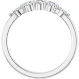 14K Gold Round Lab-Grown Diamond Anniversary Band - 1/6-1/3 CTW - White Gold - view 2