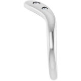 14K Gold Round Natural Diamond Contour Band - 1/6 CTW (Style 127064) - White Gold - view 4
