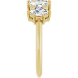 14K Gold Marquise Lab-Grown Diamond Five-Stone Anniversary Band - 6x3.5mm Stones - Yellow Gold - view 4