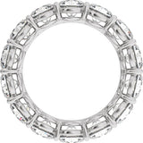 Platinum Round Lab-Grown Diamond Low Profile Eternity Band - 4.3mm Stones - view 2