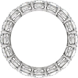 Platinum Round Lab-Grown Diamond Low Profile Eternity Band - 4.3mm Stones - view 2