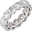 Platinum Round Lab-Grown Diamond Low Profile Eternity Band - 5.8mm Stones