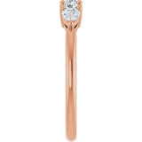 14K Gold Round Lab-Grown Diamond Anniversary Band - 3/8-1 CTW - Rose Gold - view 9