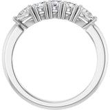 Platinum Round Lab-Grown Diamond Anniversary Band - 3/8-1 CTW - view 7
