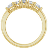 14K Gold Round Lab-Grown Diamond Anniversary Band - 3/8-1 CTW - Yellow Gold - view 7