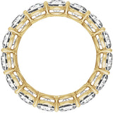 Platinum Round Lab-Grown Diamond Low Profile Eternity Band - 4.3mm Stones - view 5