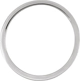 14K Gold Round Lab-Grown Diamond Accented Band - 1.2mm Stones - White Gold - view 2